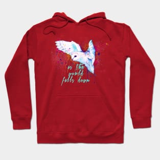 Rainbow Barn Owl (As The World Falls Down) Hoodie